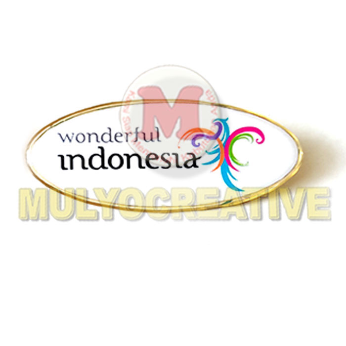 Buat Pin Lencana Bross Wonderfull Indonesia Bahan Logam Kuningan Harga