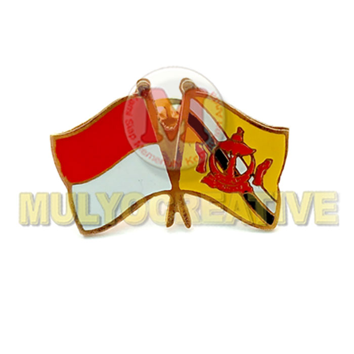 Beli Lencana Pin Bendera Kerjasama Antar Negara Indonesia Brunei Darussalam Bahan Logam Kuningan Mulyocreative Pesan Name Tag Plakat Pin Lencana Lycal Resin Lencana Atribut Pramuka Akrilik Papan Nama Envolet Bordir Badge